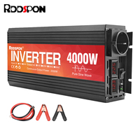 RDDSPON 3000W 4000W Pure Sine Wave Inverter DC 12V 24V To AC 220V 50Hz 60Hz EU Socket Transformer Solar Power Voltage Converters