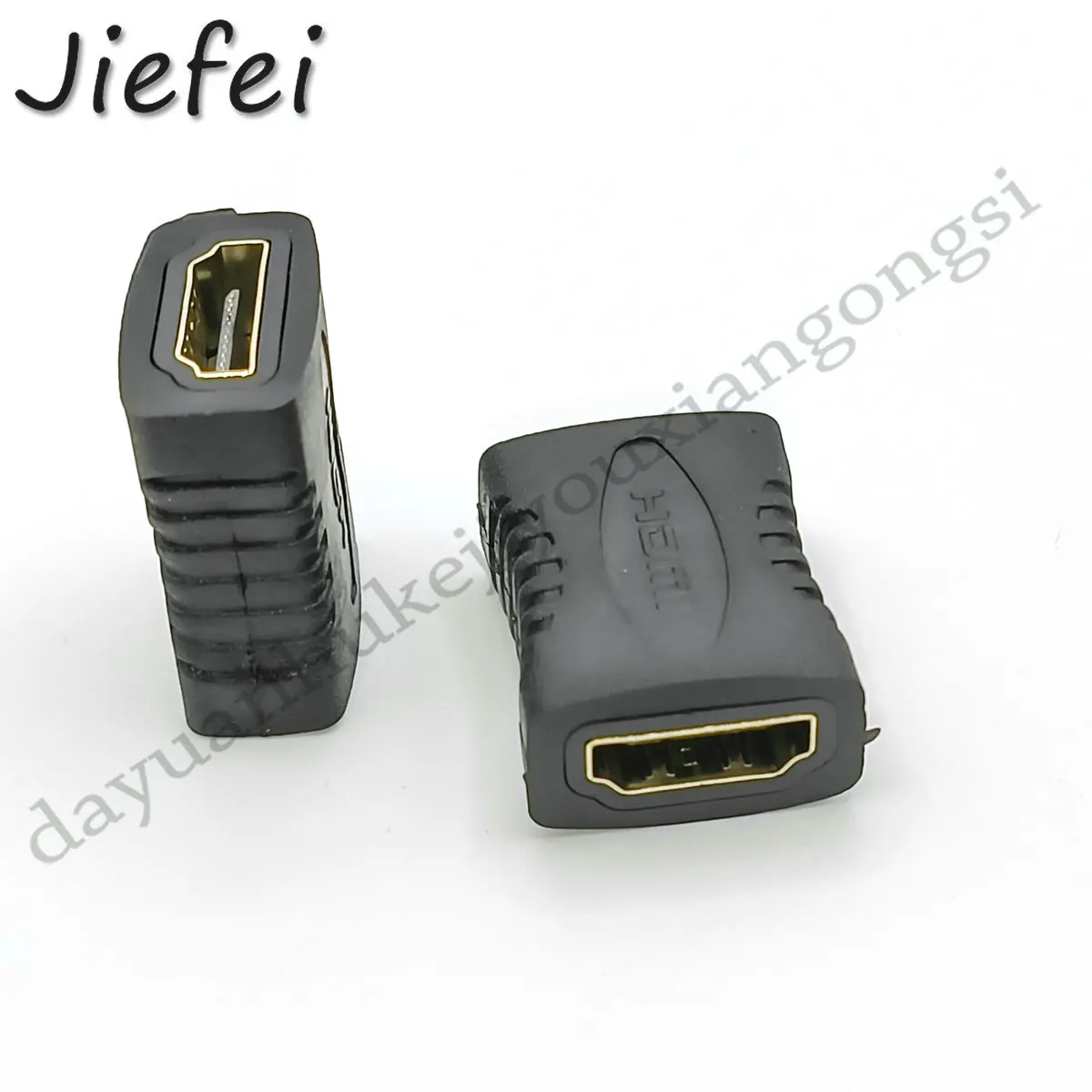 100 PCS Gold plated Premium Gold HDMI-compatible Female to Female In-Line Coupler Connector New