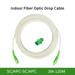 Indoor Fiber Optic Drop Cable SC/APC To SC/APC 3M-120M Simplex Fiber Optic Patch Cord Support Custom Length Wholesale