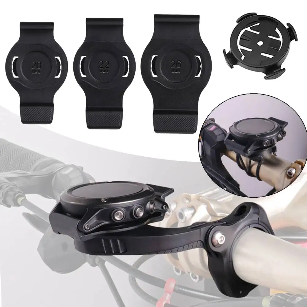 20/22/26mm Bicycle Stopwatch Mount Removable Bicycle Speedometer Stand QuickFit Bike Watch Mount for Garmin