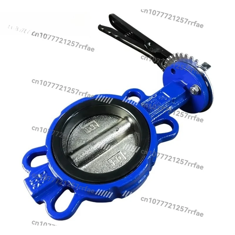 Handle type vertical plate ductile iron two-way soft seal stainless steel disc butterfly valve