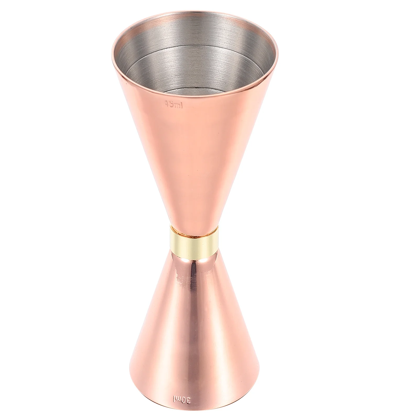 

Stainless Steel Measurer Ounce Cup Double Head Jigger Scale Cocktail Measuring Device Practical Gift