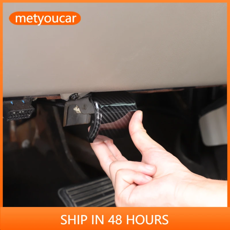 

metyoucar For Hummer H2 2003-2007 ABS Car Handbrake Emergency Parking Release Handle Decorative Cover Interiors Car Accessories