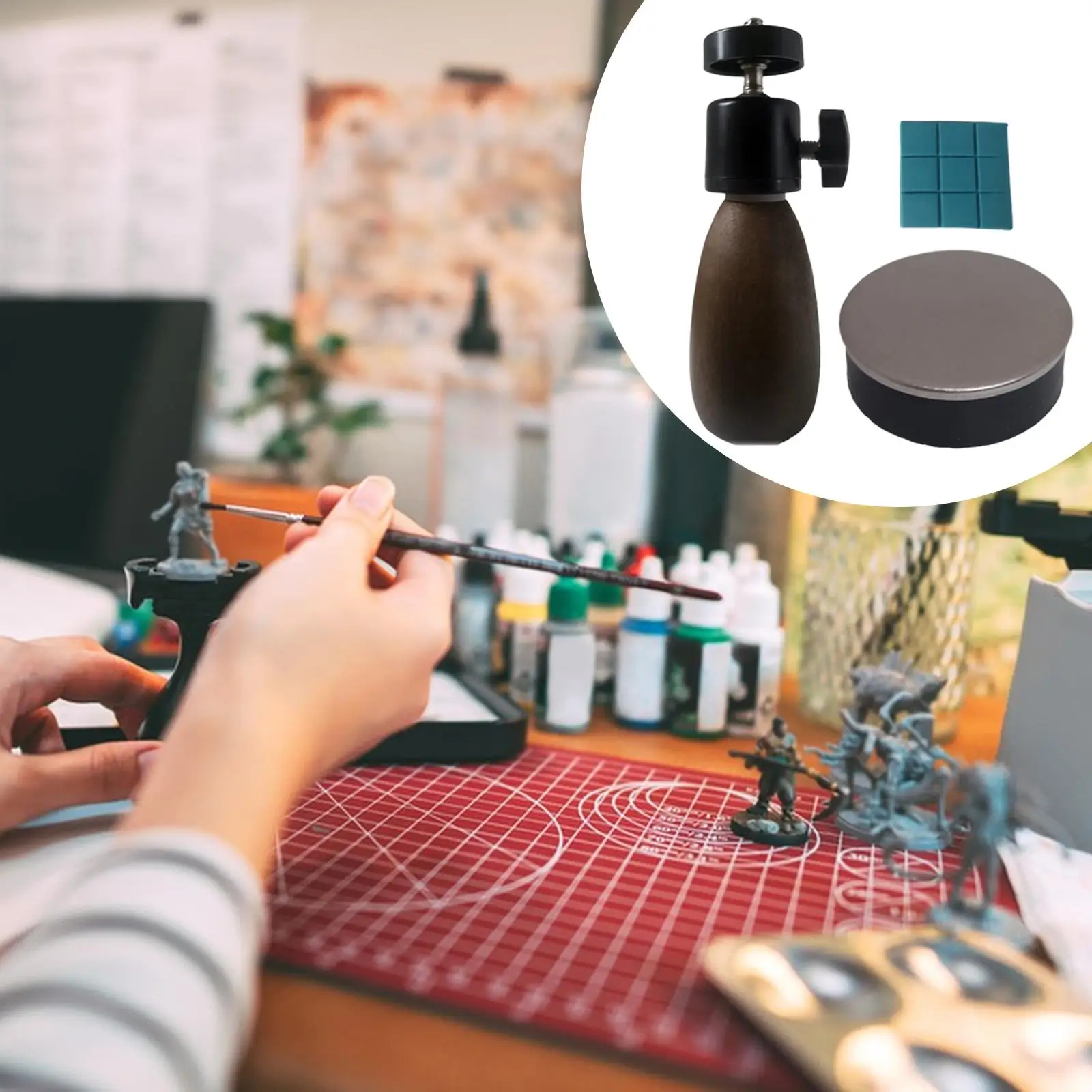 Porta vernice multifunzionale pratico artigianale professionale portatile per miniature modello in scala di figurine fantasy