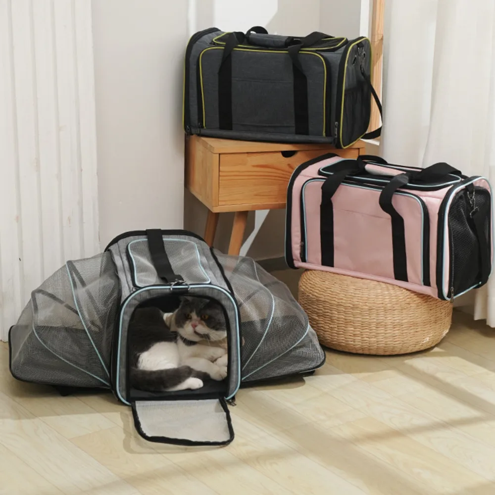 

Pet Carriers Backpack Portable Breathable Foldable Shoulder Bag Cat Dog Carrier Bags Handbag Transport Bag Travel Pets Supplies