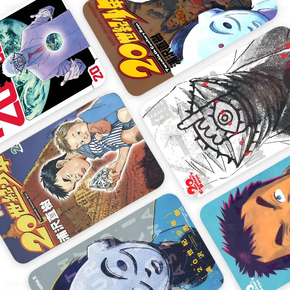 Popular 20th Century Boys anime Cartoon Credit Card Skin Stickers for Bank Card Bus Metro Card Sticker Waterproof Women Gift