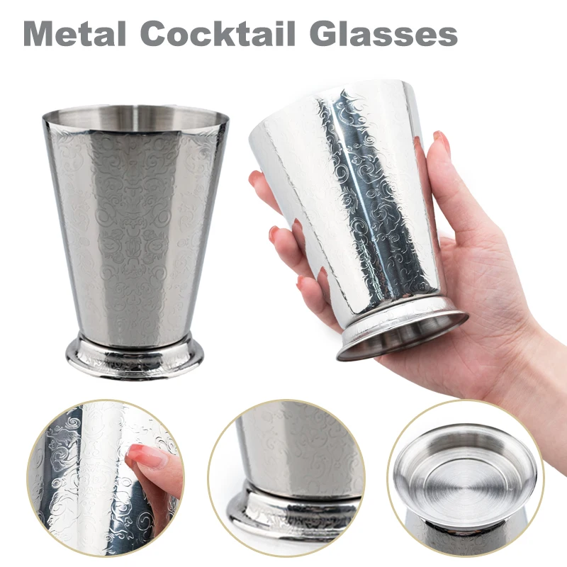 Cocktail Glass Vintage Stirring Cup Silver Bitter Creative Barware Mint Cups Cold Drinks Elegant Design Strong Material Mug