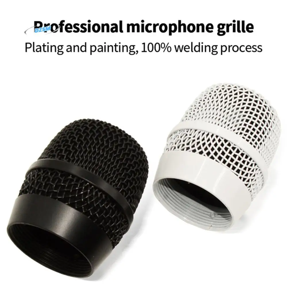 

Metal DIY Mic Windscreen Mic Windscreen Part Replacement Head Mic Mesh Cover Microphone Grill Head Microphone Mesh Head