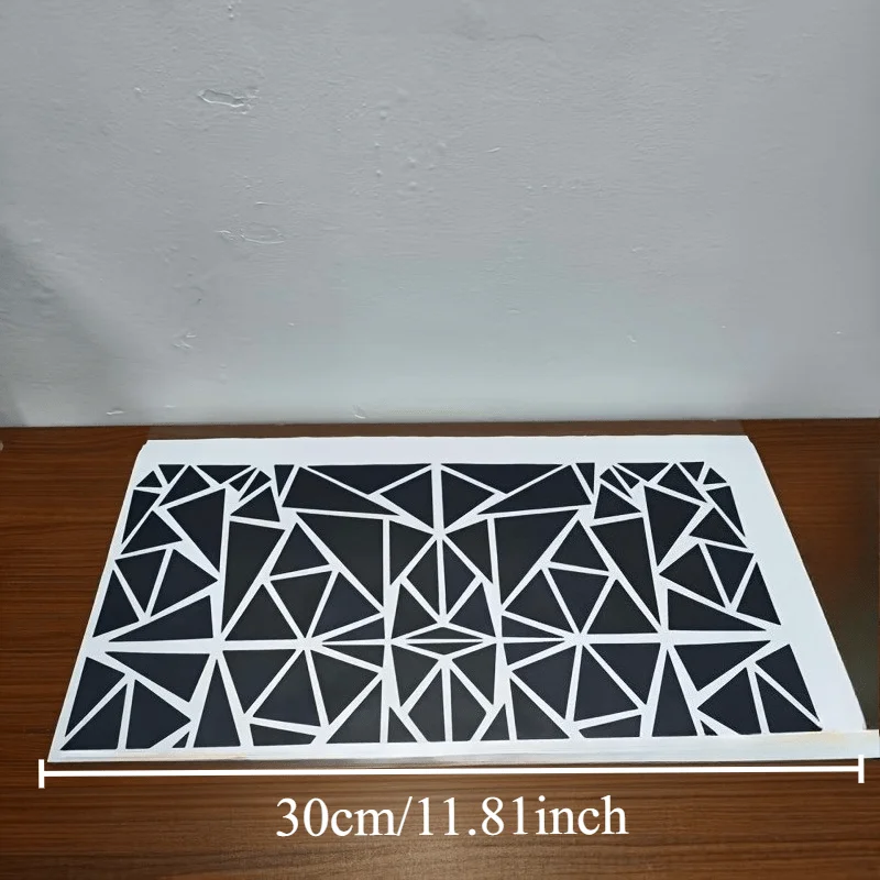1Set Geometric Triangle Waterproof Scratch‑Resistant Vinyl Decal for Motorcycle Scooter Bike