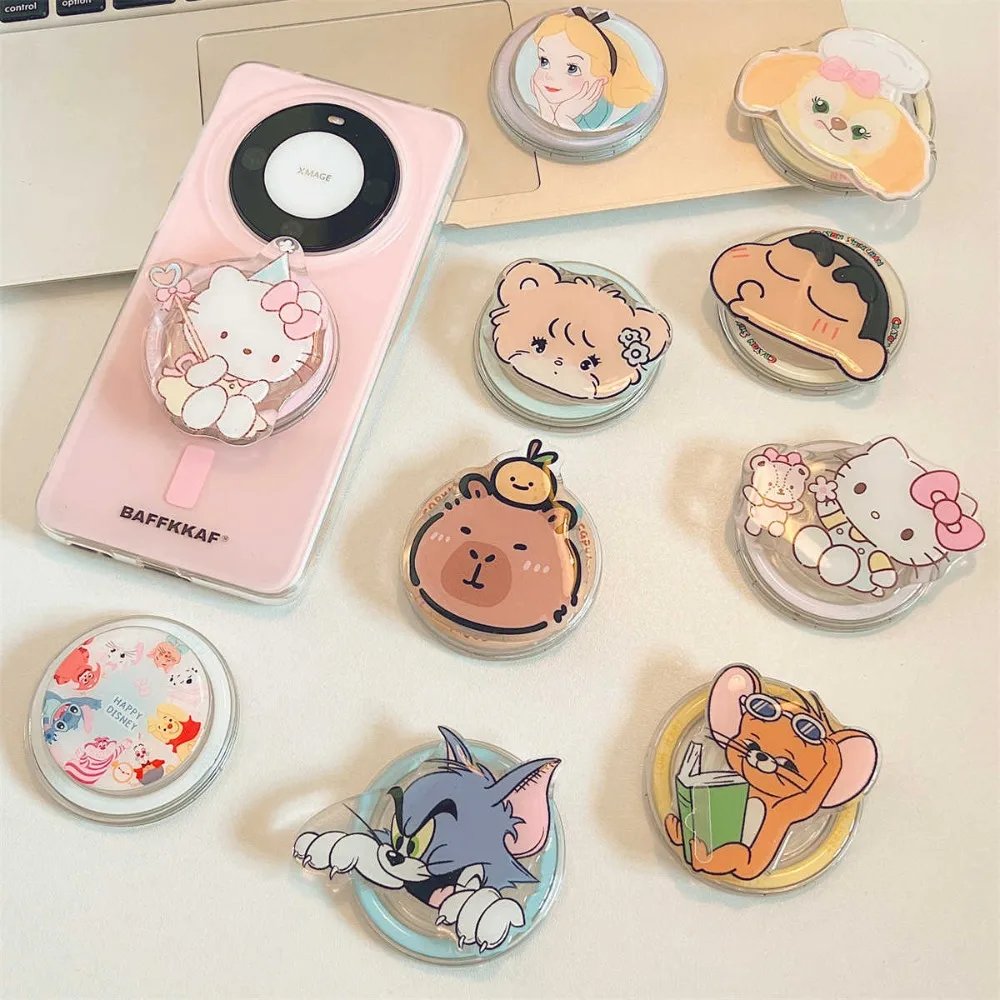 

Alice Hello Kitty Finger Ring Holder Grip Tok Folding Pocket Socket Bracket Magnetic bracket ﻿Mobile phone holder airbag holder