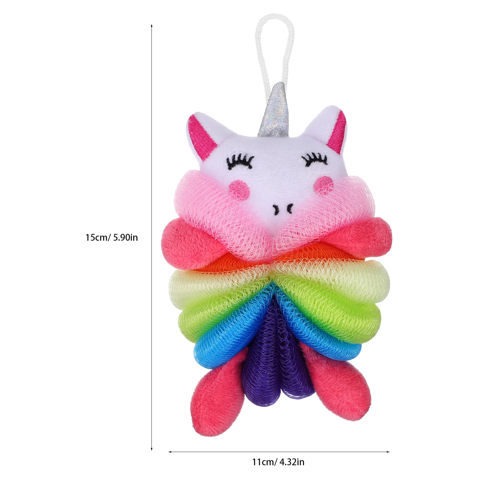 2 Pcs Children's Bath Sponge Rose Unicorn Blue Shark Body Wash Cute Shower Loofah Lotion Scrubber Skin Cleaning Frosted Funny