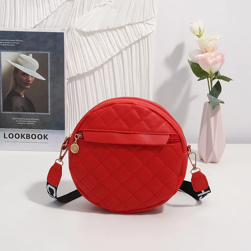 Retro Small Round Bag Fashion Joker Shoulder Bag Fashion Shoulder Embroidered Bag bags for women