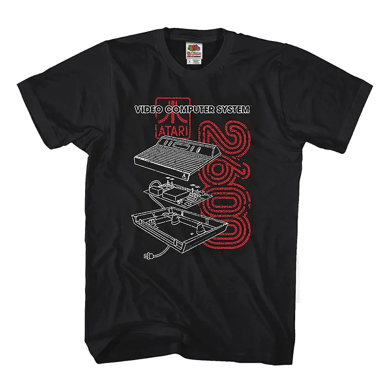 

2025 New ATARI T-shirt Atari Classic Arcade Game Machine ATARI American Retro Simple Men's and Women's Short-sleeved T-shirt