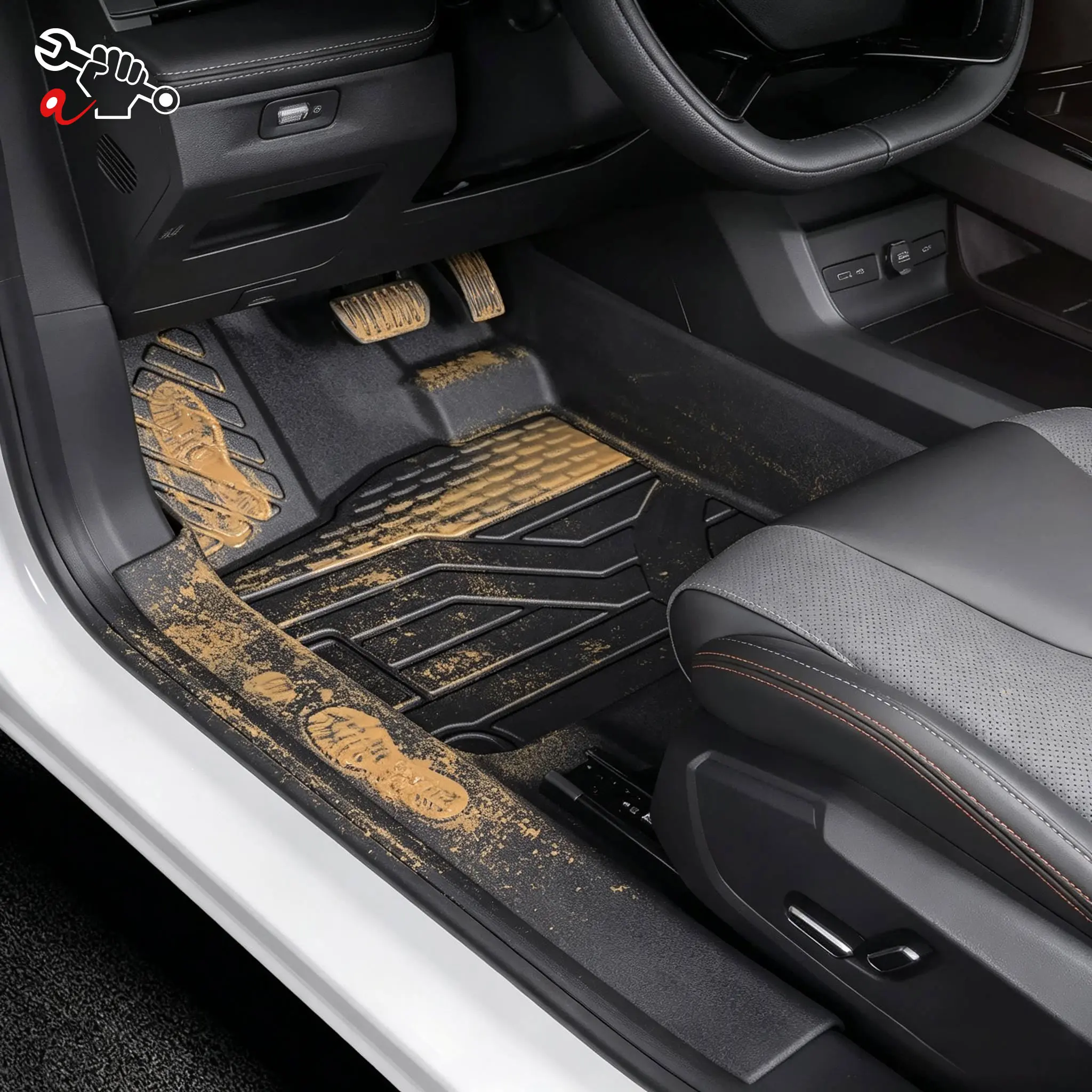 Left-Hand Drive Car Custom Fit Floor Mat For Geely Vision X6 PRO 2016-2026 Waterproof Wear-Resistant Odorless Full Coverage Mat