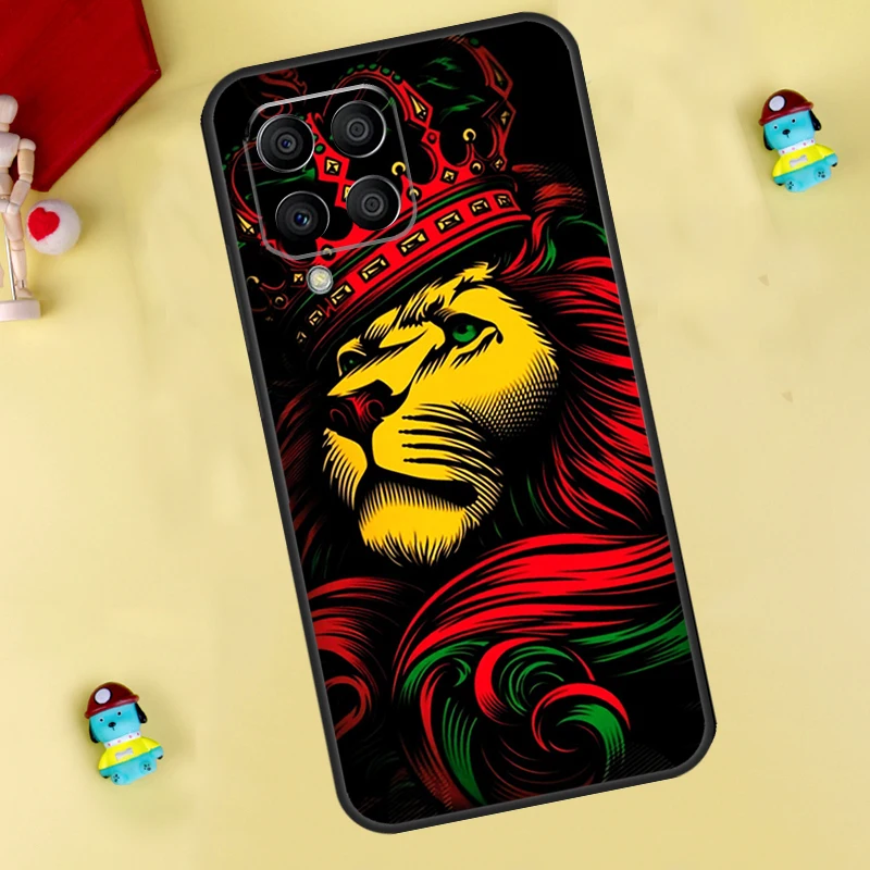 Rasta Lion Reggae Bob Marleys Cover For Samsung Galaxy M12 M32 M52 M20 M31S M51 M21 M13 M23 M33 M53 M14 M34 M54 Back Case