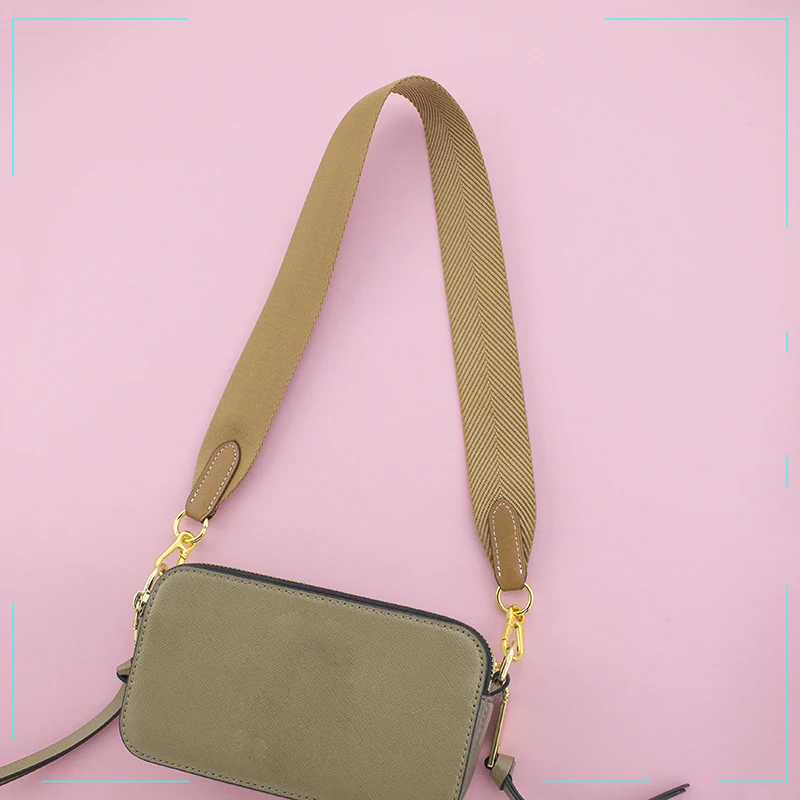 TINBERON กระเป๋า Luxury Designer กระเป๋าผ้าเข็มขัดไนล่อนถัก Crossbody Tali Bahu DIY แฟชั่นกระเป๋ามีสีสายคล้อง Part