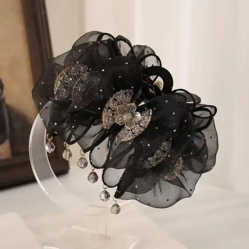 Fashion Sweet Mesh Hairpin Temperament Elegant Women Fairy Mesh Bubble Hair Claw Clip Princess Headdress Female Hair Accessories - Image 5