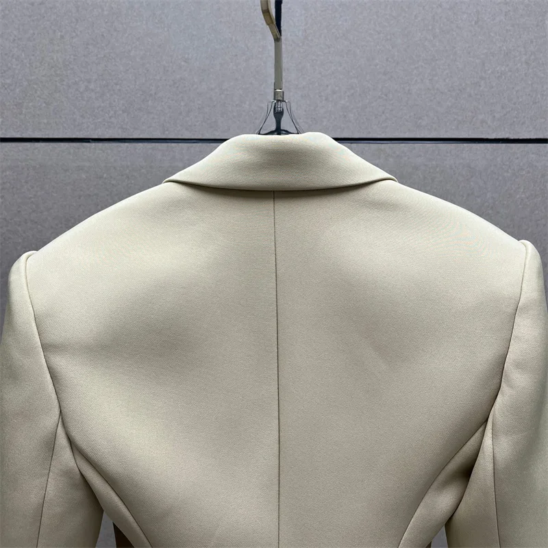 Giacca da Donna Primavera 2026, Nuovo Modello Doppiopetto Slim Fit, Giacca Elegante Casual da Ufficio, Cappotto da Donna Stile Y2K