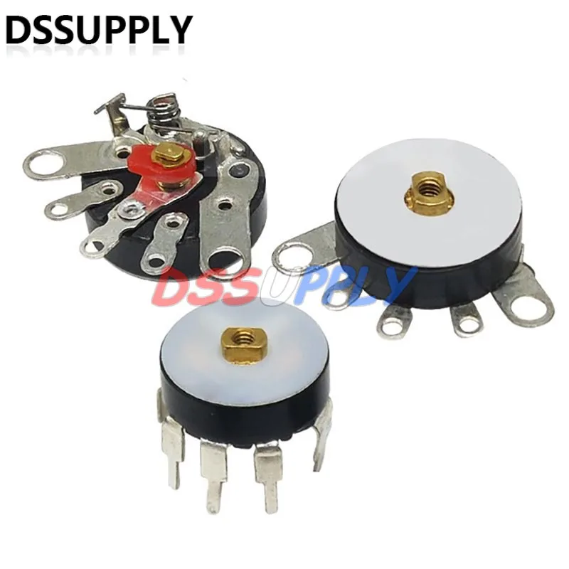 5PCS RV12MM Potentiometer RV12 10K 50K B503 B103 B10K B50K Power Amplifier Volume Potentiometer With Switch Adjustable Resistor