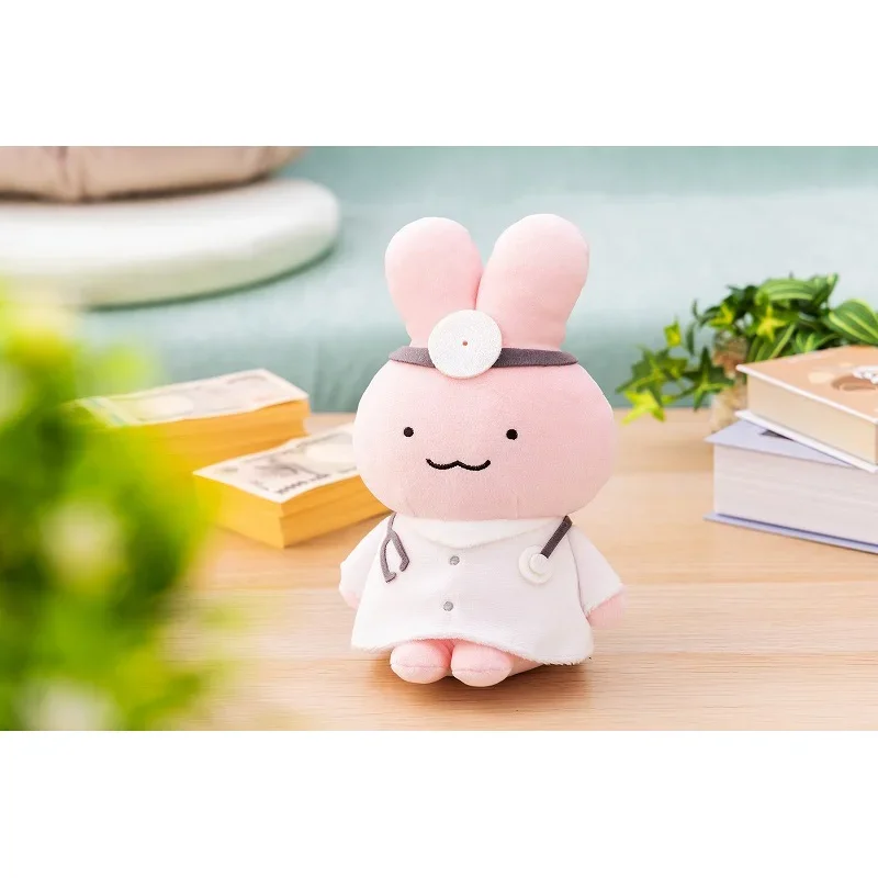 Kitan capsule toys kawaii White Tiger and Black Tiger Osuwari Plush Toy shrimp pink bunny dog sitting stuffed pendant figures