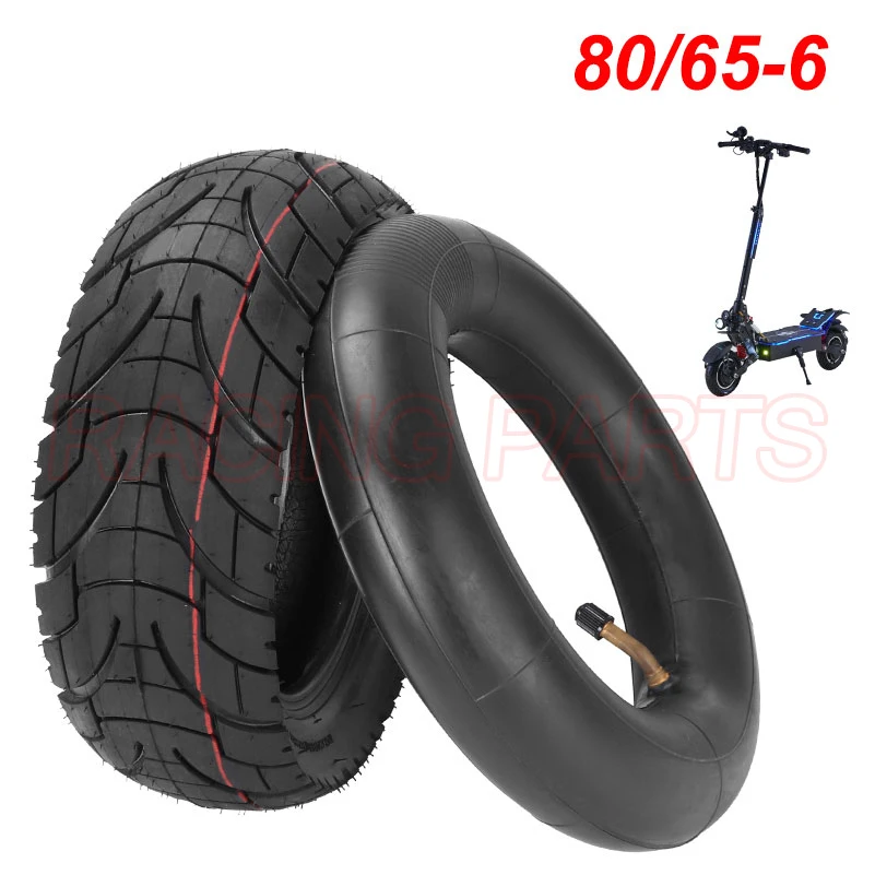 10 Inch 80/65-6 Tire Inner Tube Outer Tyre for Electric Scooter 10 Inch TOUVT 10x3.0/10x2.50 Upgrade Pneumatic Tire Replacement