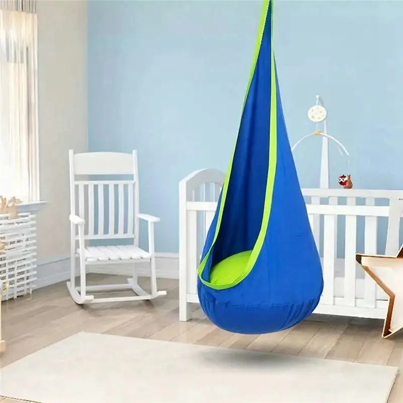 AT02-Hanging Chair Portable Parachute Cloth Swing Bed Indoor Courtyard Model With Inflatable Cushion Hanging Chair
