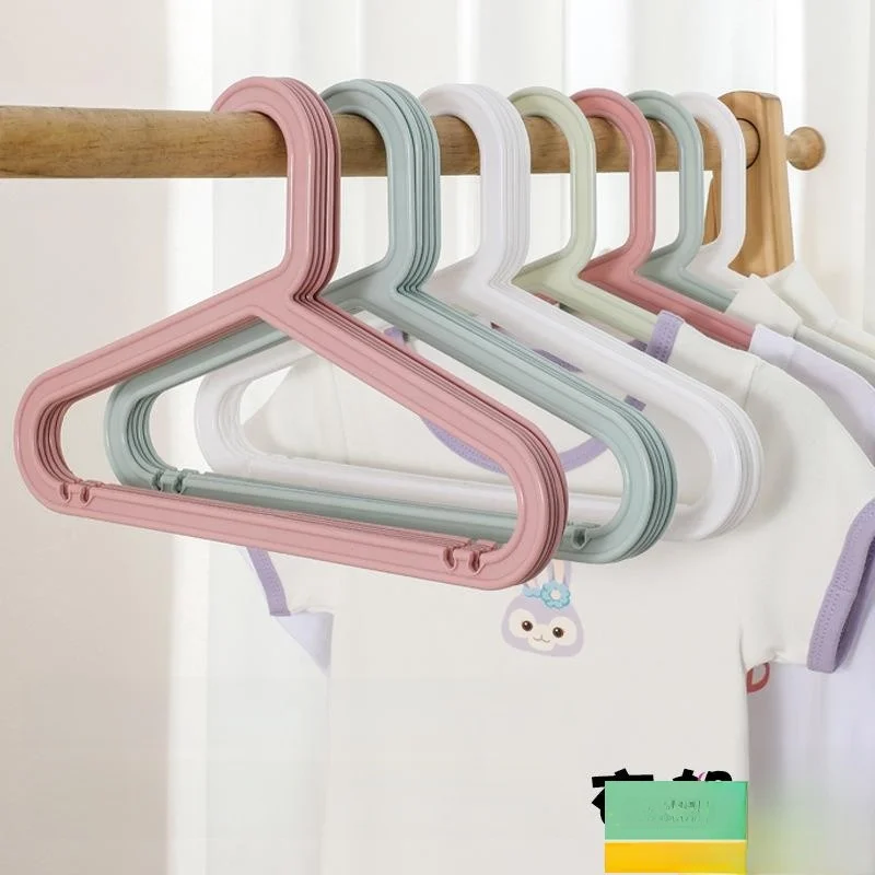 

Детские пластиковые вешалки для одежды без следов, средние и большие, для детского белья, креативный дизайн, противоскользящая внутренняя структура, АБС-пластик...