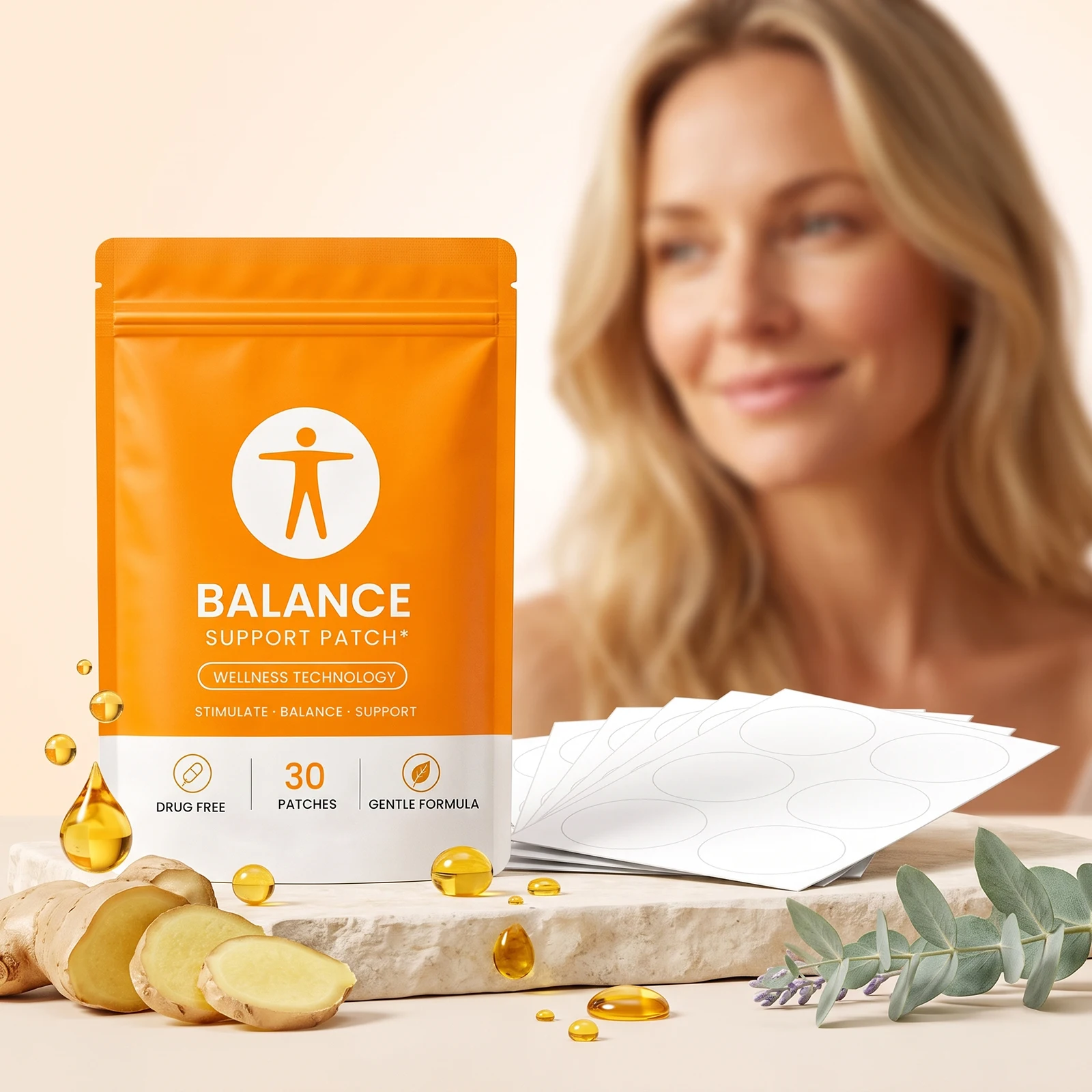 Balance Support Patch Help Balance Body Condition EnhancePromotes Positive Emotions Balances Portable Body Care Health Weightles