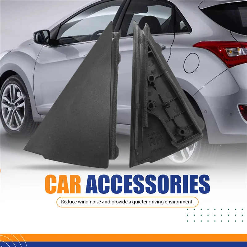 

Car Left & Right Rear Door Delta Molding For Hyundai I30 Sedan 2008-2011 83830-2L000 83840-2L000 Replacement Parts-A61E