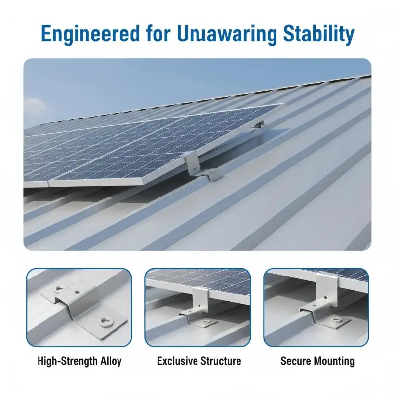 L Foot Solar Panel Mount Bracket DIY Friendly Aluminum Easy Assemble L Shape Holder for Home PV Rail Support Installation