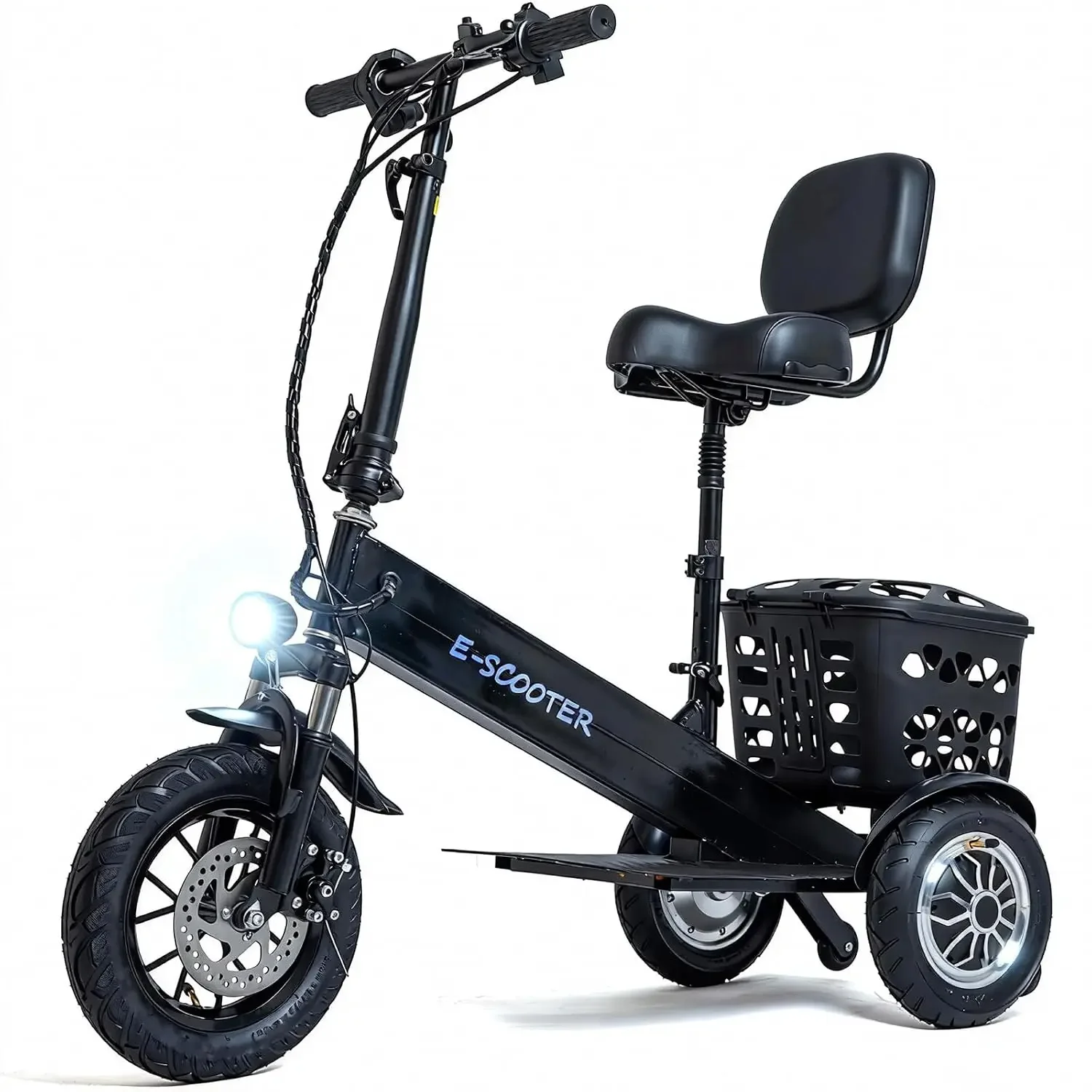 3 Wheel Electric Scooter for Adults, 3 Wheel Mobility Scooter for Adults, 330 lbs Load, Long Range, with Charger &, Customized