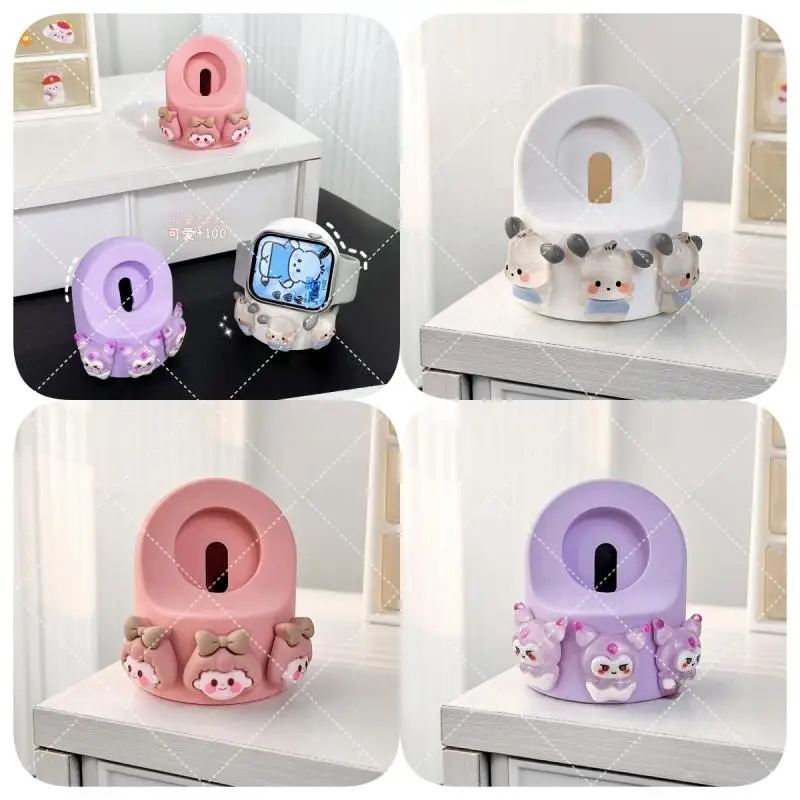 

New Cute Cartoon Anime Silicone Charger Stand for Apple Watch Series 8 7 6 Se Desktop Stand for Iwatch 45 44 42 41 40 38Mm