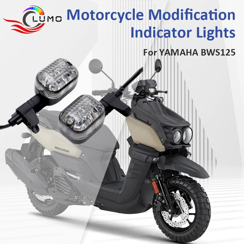 Front/rear turn signals modified motorcycles  for YAMAHA BWS125，Compliant with Safety Regulations，Enhanced Visibility