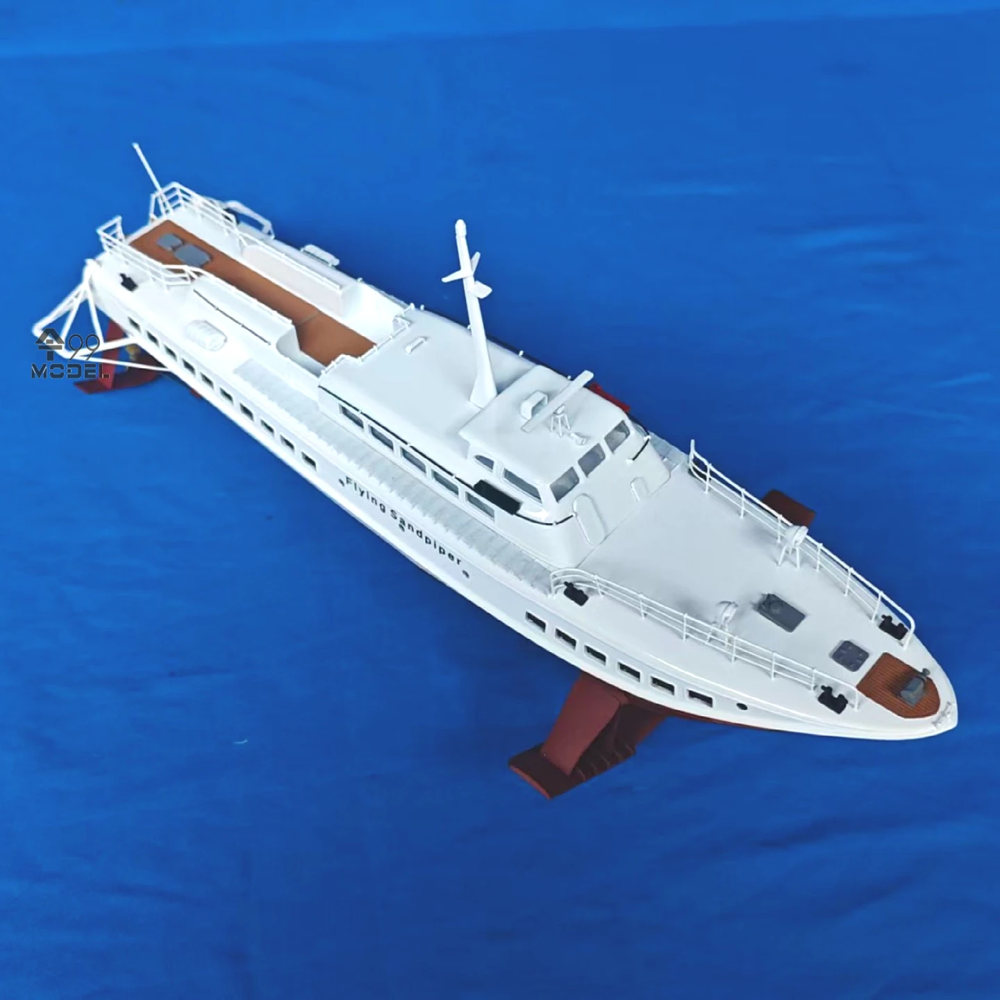 PT50 Hydrofoil Ship Model 1/40 & 1/32 Scale Boat Model KIT with Dual Brushless Motors and Dual Brushless Power DIY RC Boat Toy