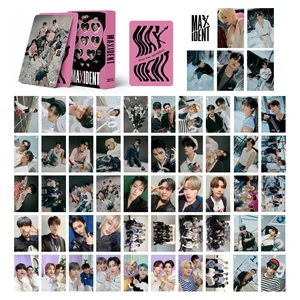 Todos os estilos 55 peças/straykids kpop novo álbum photocard felix hyunjin cartão postal estrela álbum cartão fã coleção cartões lomo 8 principais vendas bolsa do gato felix - №2