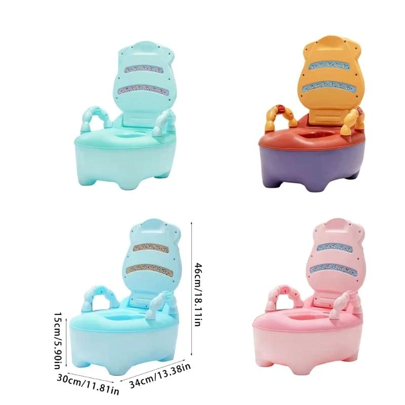 J15U كرسي تدريب الأطفال على المرحاض للأطفال، مسند ذراع مريح وميزات مقاومة للانزلاق للاستخدام في مرحلة الطفولة المبكرة