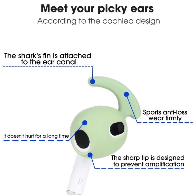 For Apple Airpods 3 Silicone Ear Hat Hoop Anti Lost Earplug Ultra Thin Earphone Eartip Sleeve for AirPods3 Protective Cap