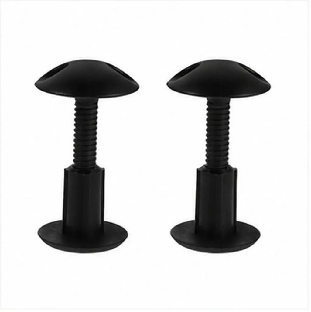 4Pcs Surfboard Leash Plug Foot Buckle Repair Plugs Black Bodyboard Accessory for Paddle Water Sports Stand Up Fin