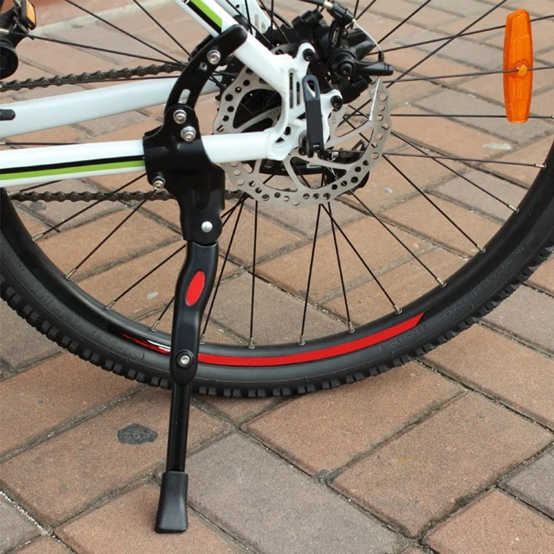 

Aluminium Alloy Adjustable Bike Bicycle Side Kickstand Parking Stand Support Foot