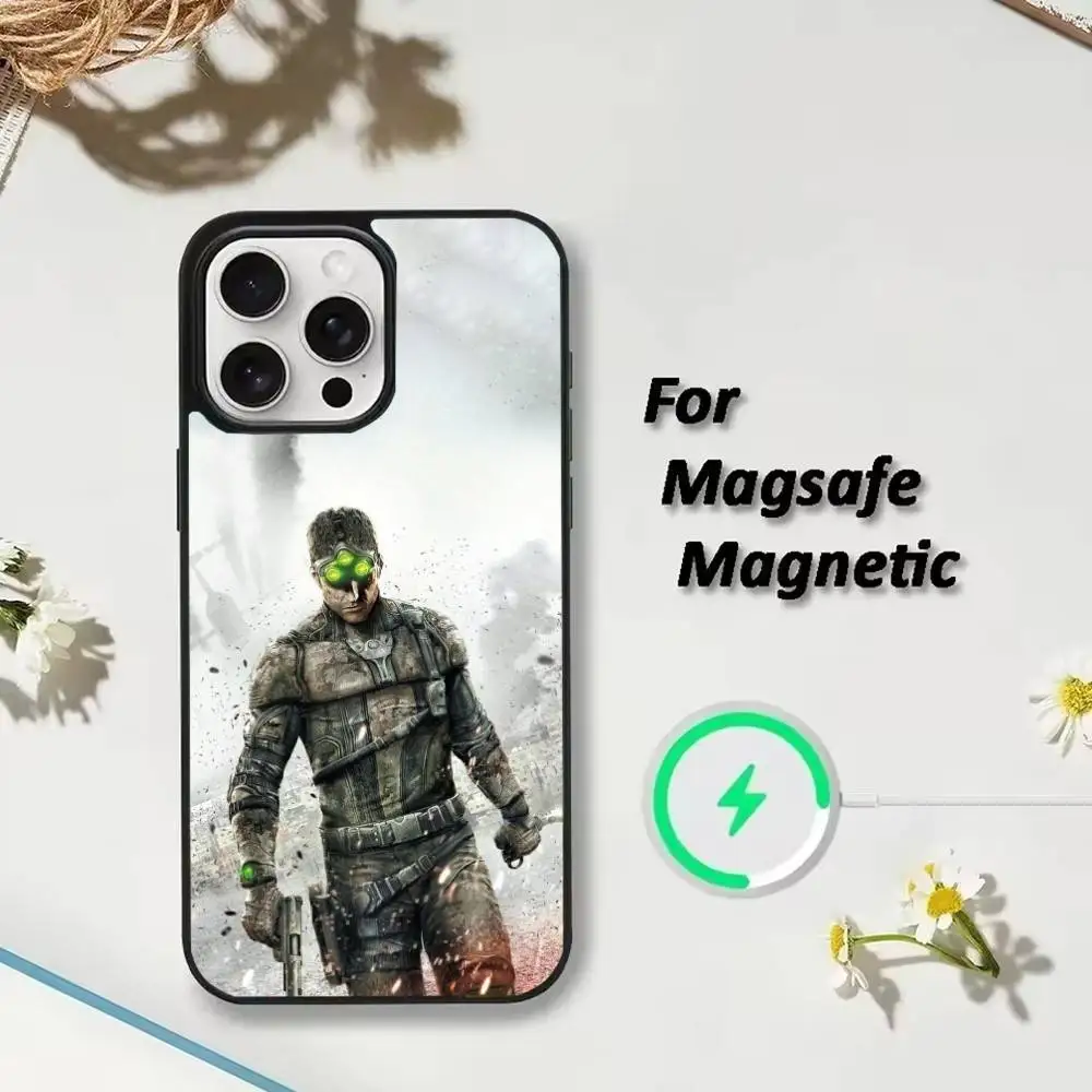 Custodia per cellulare S-Splinter Game per iPhone 17 16 15 14 13 12 Pro Max Plus per copertura magnetica wireless a specchio Magsafe
