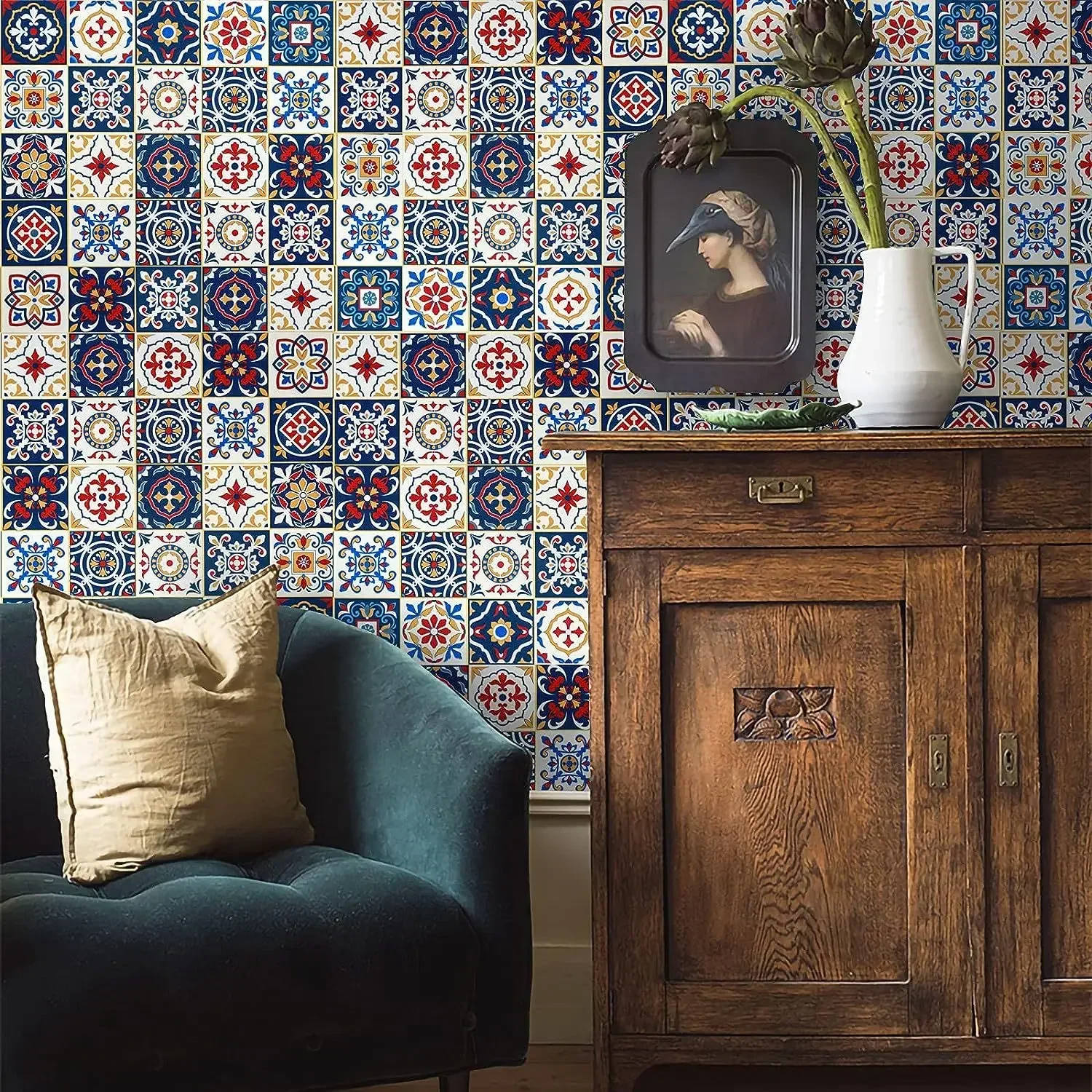 مربع صغير نمط الطوب ورق حائط ذاتي اللصق أثاث المطبخ تجديد غرفة المعيشة خلفية ملصق ذاتي اللصق #3