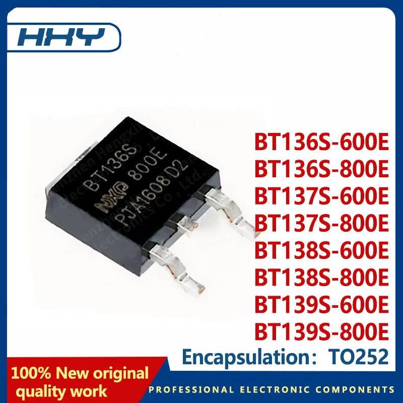 10PCS BT136S-600E BT136S-800E BT137S-600E BT137S-800E BT138S-800E BT138S-600E BT139S-600E 800E TO252 bidirectional thyristor