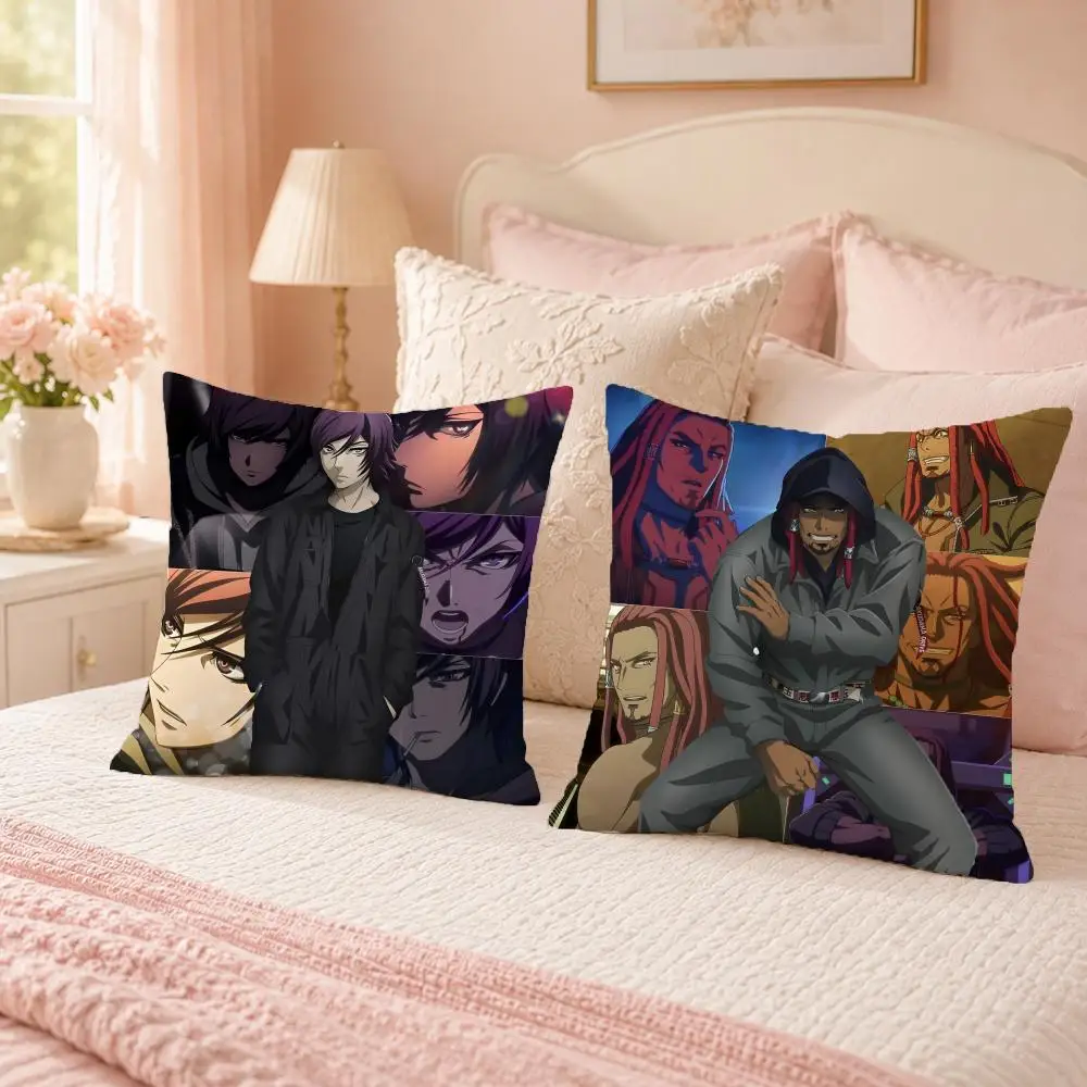 Popular Anime A-Akudama DriveS Cushion Cover Soft Skin Friendly Cloud Like Comfort Pillow Cover for Sofa Bed Seat