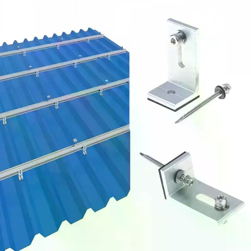 Aluminum Solar Panel Mounting L Bracket PV Connection Rail Cross Interconnects For RV Boat Off Roof Solar Installation