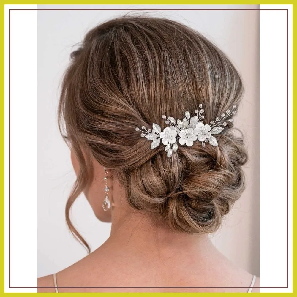

Bridal Hair Comb Wedding Clip Rhinestone Hair Accessories for Women