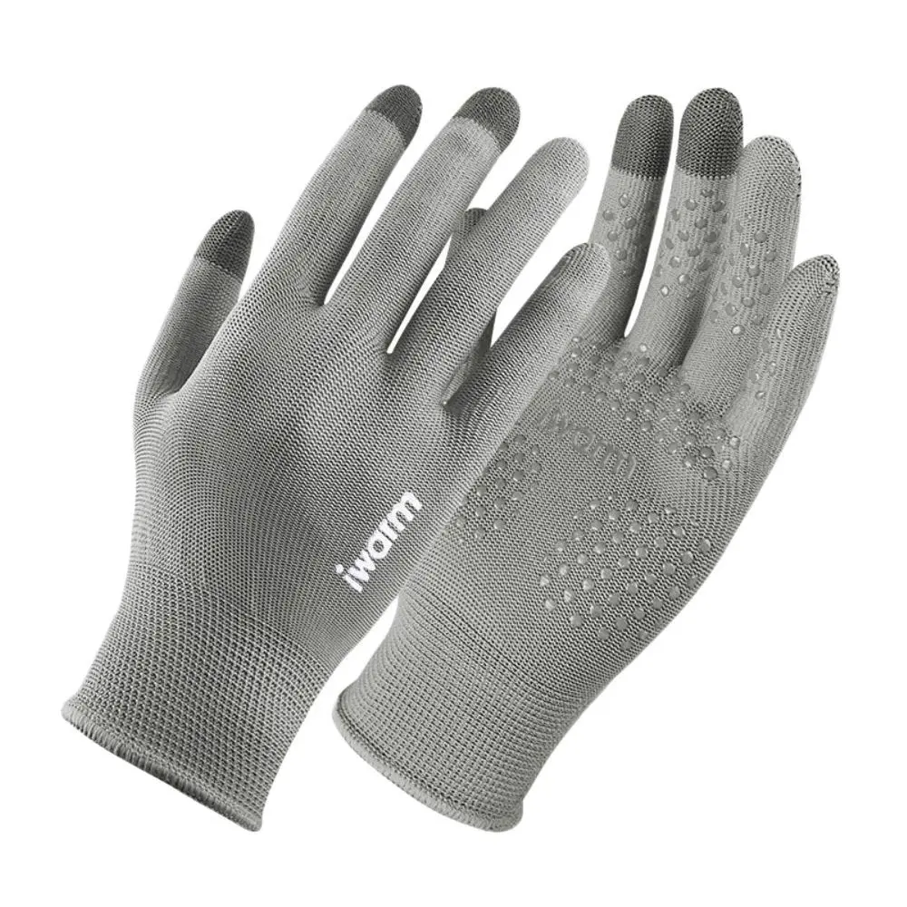 

1pair Warm Thick Plush Men Women Autumn Winter Sport Cycling Gloves Knitted Wool Mitts Touch Screen Gloves Full Finger Mittens