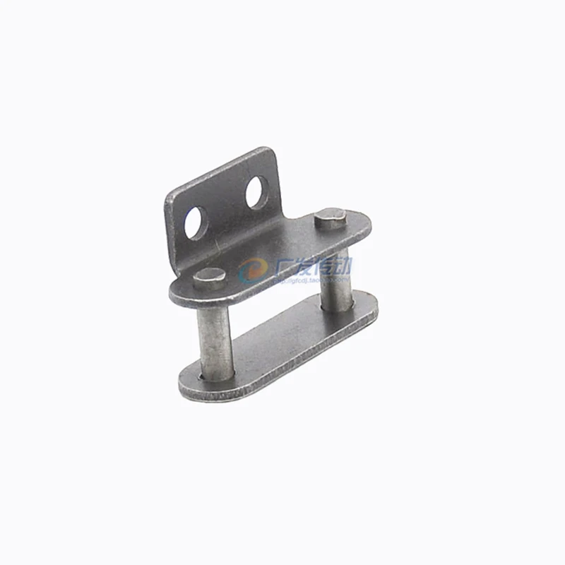 C2042/C2052/C2062/C2082/C2102 Carbon Steel Double Pitch Single-Side Double-Hole Bent Plate Conveyor Full Chain Buckle Join Link
