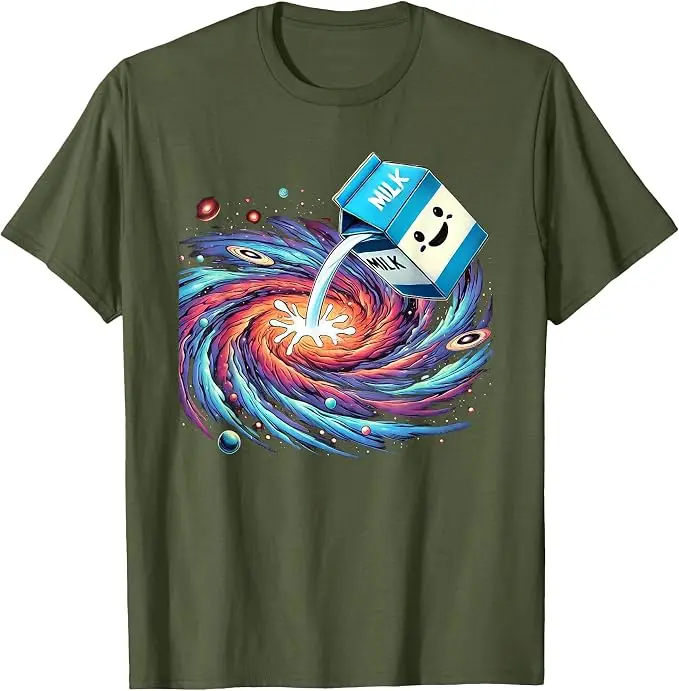 Lustiges Cartoon-Milchstraßen-T-Shirt mit kosmischem Galaxien-Motiv, Y2k-Kunstwerk, Grafik-Bekleidung für Weltraum- und Wissenschaftsliebhaber, modisches künstlerisches T-Shirt für Jungen – Detail 18