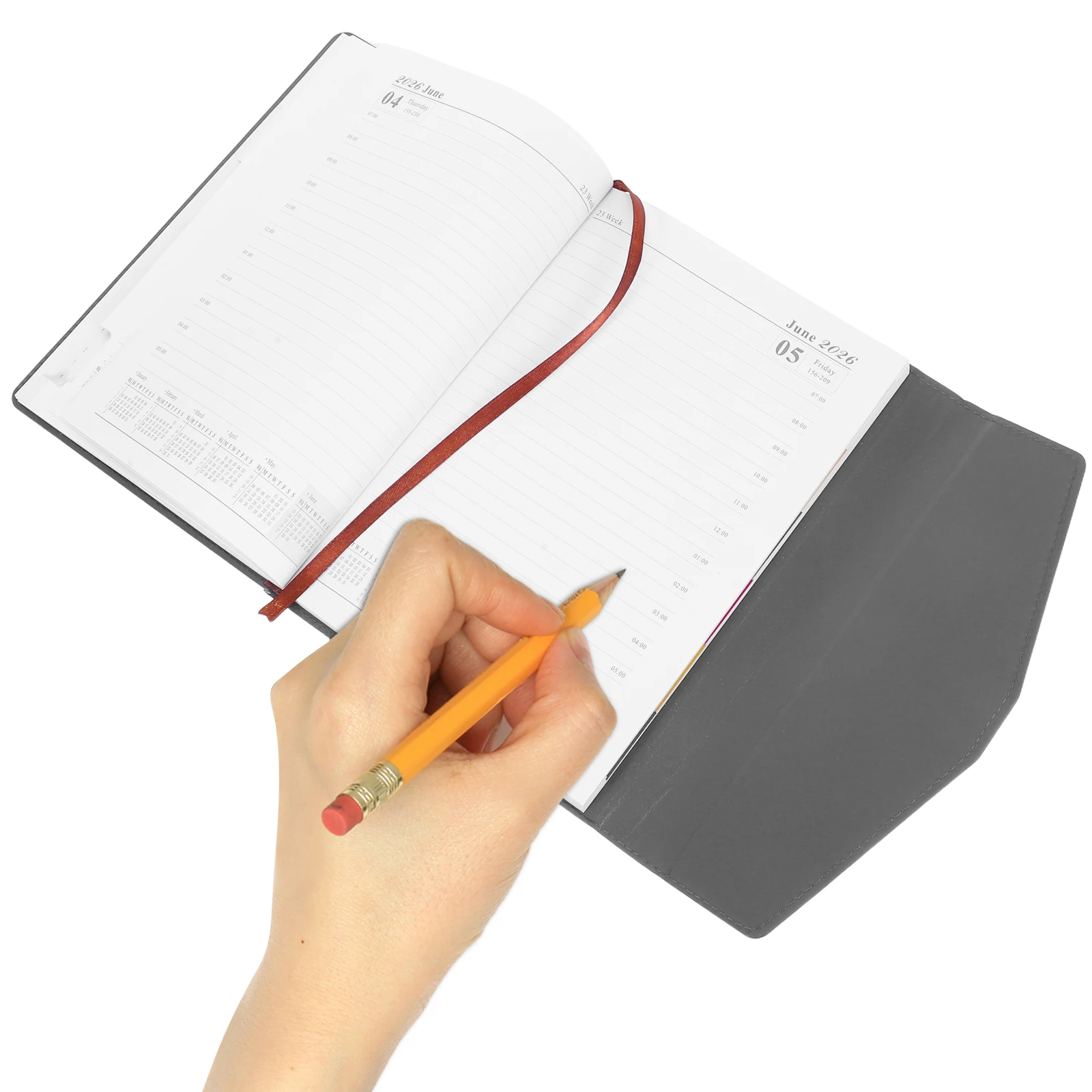 

2026 Schedule Planner Daily Task Calendar College Notebook Imitation Notepad Work Journal Monthly Planner Decorative