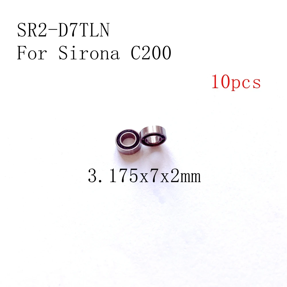 

10pcs Handpiece Dental Bearings SR2-D7TLN 3.175mmx7mmx2mm For Sirona C200 C400 (L), A200 (L), S400(L). BA C400